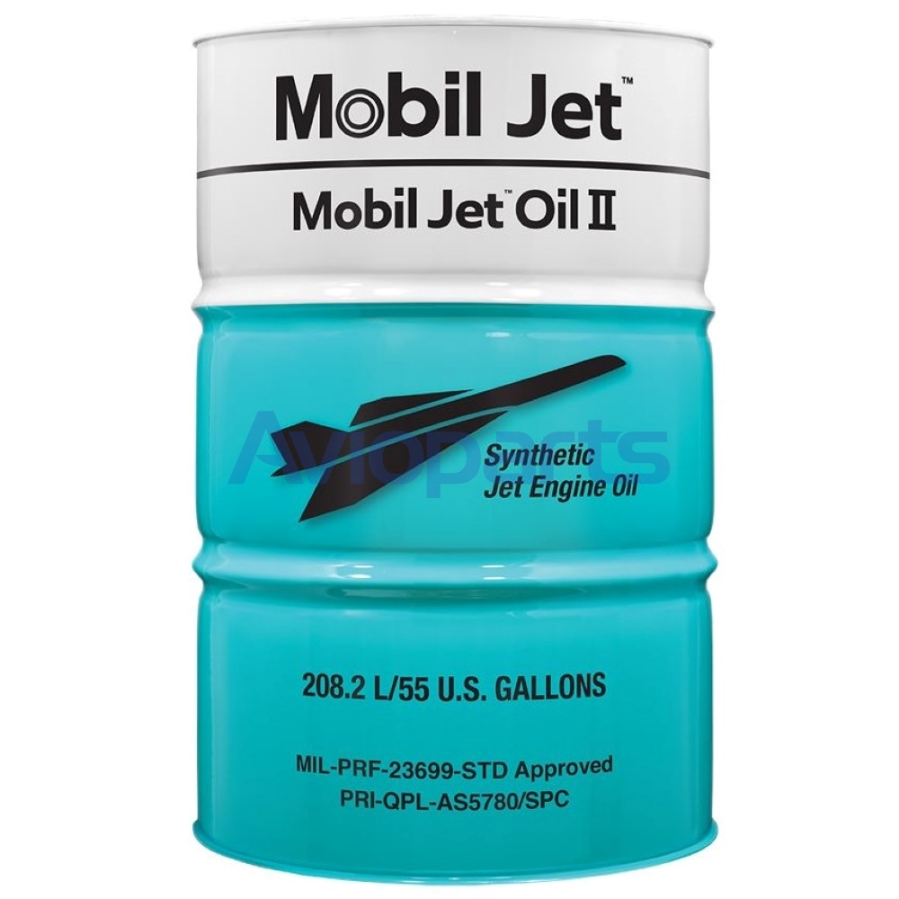 124436 - MOBIL JET OIL II, GAS TURBINE LUBRICANT ,  DRUM 55 GAL  // MIL-PRF-23699-STD